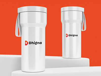 Dhigna financial company Logo + Water Bottle Design branding business logo company logo creative logo financial logo illustration logo design modern logo unique logo