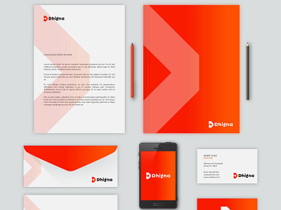 Dhigna financial company Logo + Branding Design