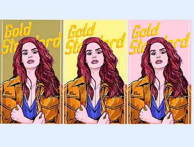 BRANDING + ILLUSTRATION for Gold Standard 80s 90s branding illustration procreate retro