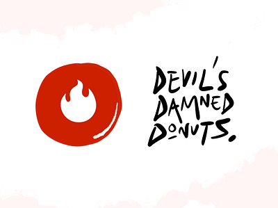 BRANDING + SOCIAL for Devil's Damned Donuts branding design digital donuts modern style
