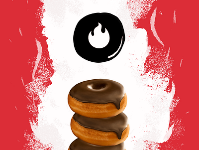 BRANDING + SOCIAL for Devil's Damned Donuts brand identity branding design digital donuts illustration modern style