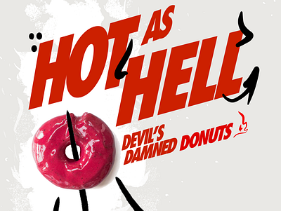 SOCIAL for Devil's Damned Donuts branding design digital donuts illustration instagram modern style