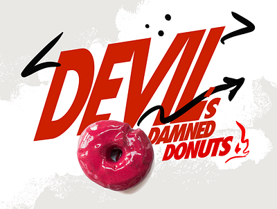 SOCIAL for Devil's Damned Donuts branding design digital donut donuts illustration modern style