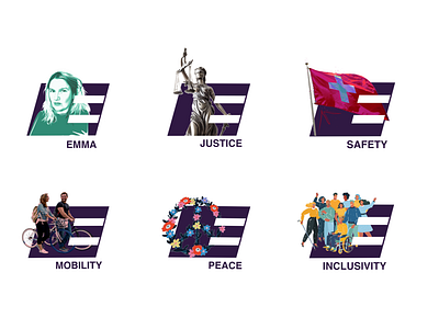 EMMA | Personal Brand Identity System brand identity branding design digital elections equality modern scotland style
