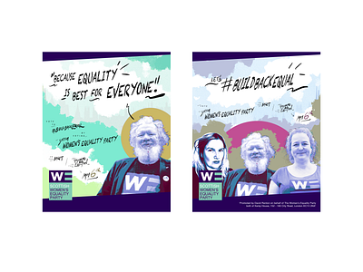 POSTERS - ELECTION CAMPAIGN FOR WOMEN'S EQUALITY PARTY