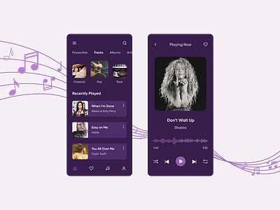 Music Player App app app design mobile app mobile app design music music app music player music player app player ui