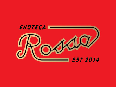 Enoteca Rossa logo logotype script