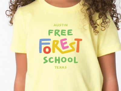 Forest School Shirt custom typography forest school logo preschool shirt