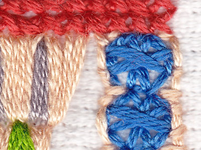 needlework sneak peek detail drop cap needlework