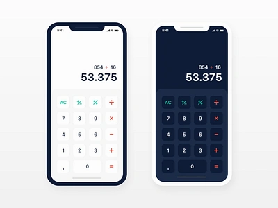 #DailyUI : Day 4 - Calculator 004 adobe xd adobexd calculator dailyui dailyui004 dark mode day4 design graphic design layout design phone calculator ui ui challenge uiux xd