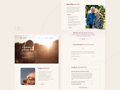 UI & UX Design - Ravenscroft International design figma graphic design landing page layout design psychotherapy therapy website ui ui design uiux ux web design website design