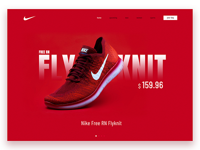 Nike Free Rn Fly-knit Shoe Webpage