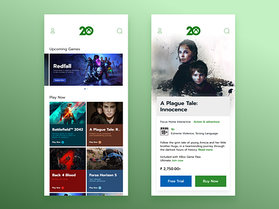 XBox Store App 100 days of design 100 days of ui daily 100 challenge daily ui dailyuichallenge design ui