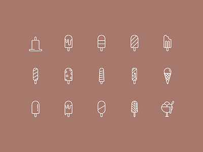 Ice Cream Icon Set Part 1