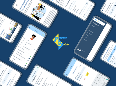 Preventive care and Management Web App - Mobile Screens accessibility design design system figma interface design landing page design mockup responsive typography ui uiux ux