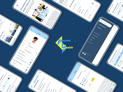 Preventive care and Management Web App - Mobile Screens accessibility design design system figma interface design landing page design mockup responsive typography ui uiux ux