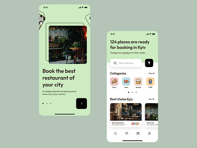 Restaurant booking mobile app