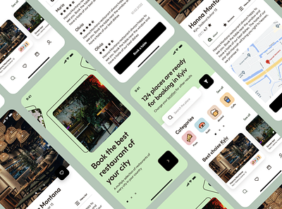 Restaurant Booking Mobile App app booking design mobile restaurant ui ux