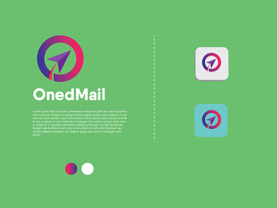 OnedMail Logo Design Template 3d animation branding colour logo design design graphic design graphics design illustration logo logo design motion graphics ui unique logo design