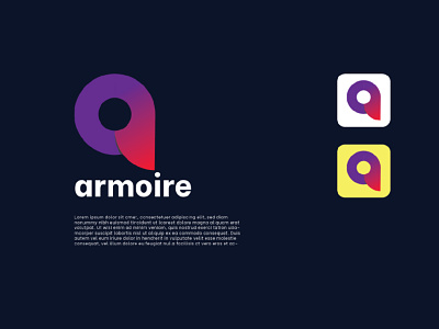 Armoire Logo Design Template- 3d a letter animation branding colour logo design design graphic design graphics design illustration logo motion graphics ui unique logo design