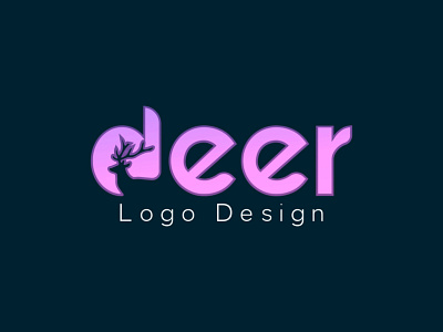 Deer Negative Space Logo Design Template 3d branding colour logo design deer design graphic design graphics design illustration logo negative space ui unique logo design