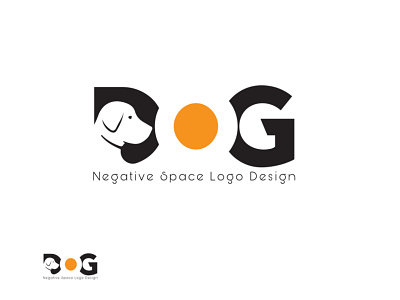 Dog Negative Space Logo Design