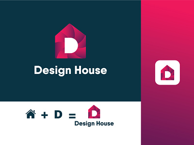 D House Logo Design Template 3d animation branding colour logo design d letter design graphic design graphics design house illustration logo motion graphics ui unique logo design
