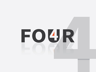 Four Negative Space Logo design