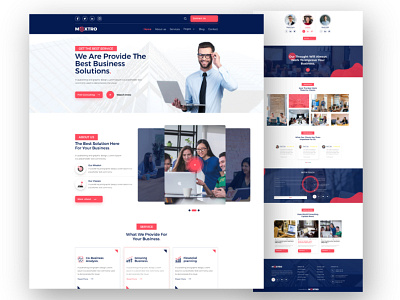 Maxtro-Business-Consulting-Homepage branding business consulting corporate finanal graphic design growth idesa it landing page logo motion graphics research ui web ui design