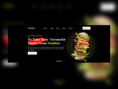 Foodies Fast Food Website Template burger fast food spaicy cheken ui website