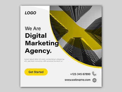 Digital Marketing Agency social media post design agency digital graphic design marketing media post template social