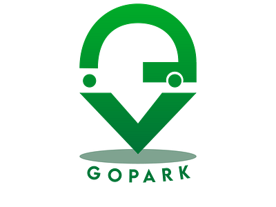 Logo for Parking App branding design illustration logo
