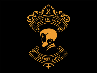Vintage Barber Logo branding design illustration logo vector