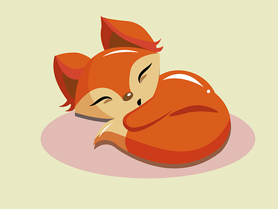 Fox art branding design fox graphic design illustration vector