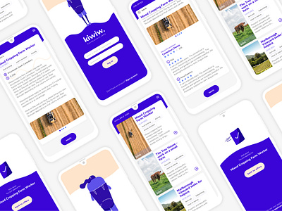 mobile UI concept / kiwiw. app app design system graphic design illustration mobile mobile app ui ui design ux