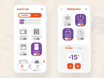 Smart Life app UI design