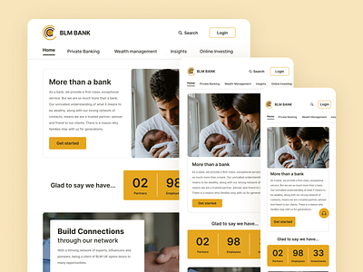 "BLM Bank" Website Redesign app application bank bank website design minimal redesign ui uidesign uiux ux webdesign