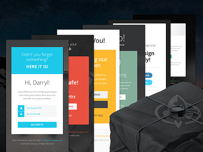 Freebie PSD+Sketch: Notify 1 (Responsive Html Email Newsletter) campaignmonitor download email freebie html mailchimp newsletter psd rocketway sketch template themeforest