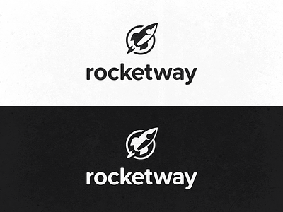 RocketWay Logo Update lettering logo redesign rocketway script update