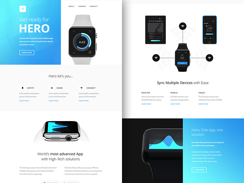 Freebie PSD+Sketch: Hero (Responsive Html Email Newsletter) themeforest template sketch rocketway psd newsletter mailchimp html freebie email download campaignmonitor