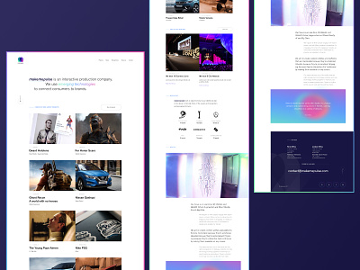 makemepulse's landing page design interface minimal portfolio ui user interface userinterface ux webdesign website