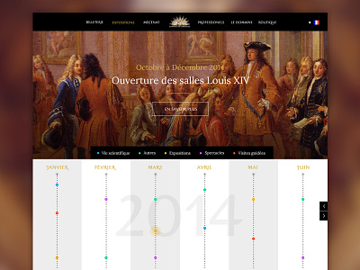 Château de Versailles - Redesign app clean design graphic interface ui user interface userinterface ux web design webdesign website