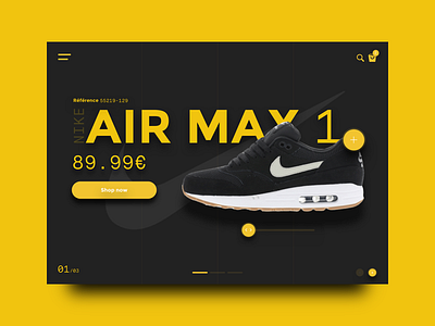 Nike — UI landing page