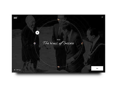 The wall of success — player application black clean concept dailyui design interface minimal ui user interface ux webdesign