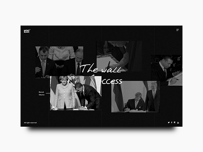 The wall of success — celebrities clean concept dailyui design interface landing page layout minimal ui user interface webdesign website