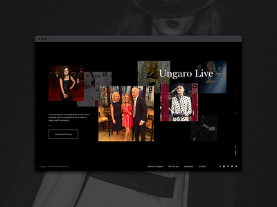 Emanuel Ungaro — New website black clean design interface layout luxury ui user interface userinterface ux webdesign website