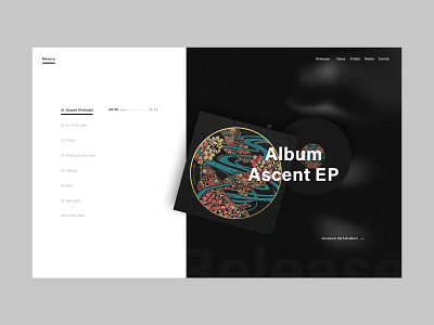 Menace Records design interface layout minimal ui user interface userinterface ux web design webdesign website