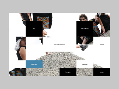 Ony France — Lookbook FW 16'/17' design experiment fashion interface layout minimal ui user interface userinterface ux web design webdesign website