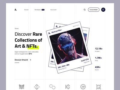 Discover NFTS website design branding designmafia graphic design grid illustration motiondesign newuidesign nft nftdesign uidesign web3