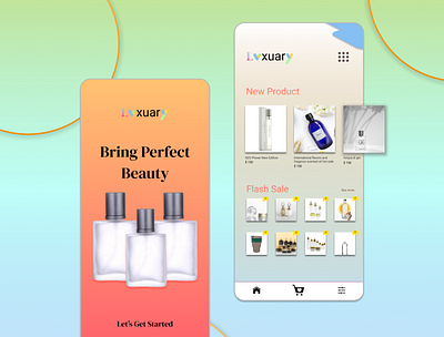 Perfume Concept App app ui